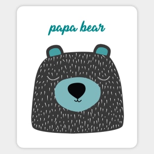 Blue Papa Bear Sticker